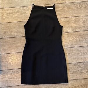 Zara Black Mini Halter Dress